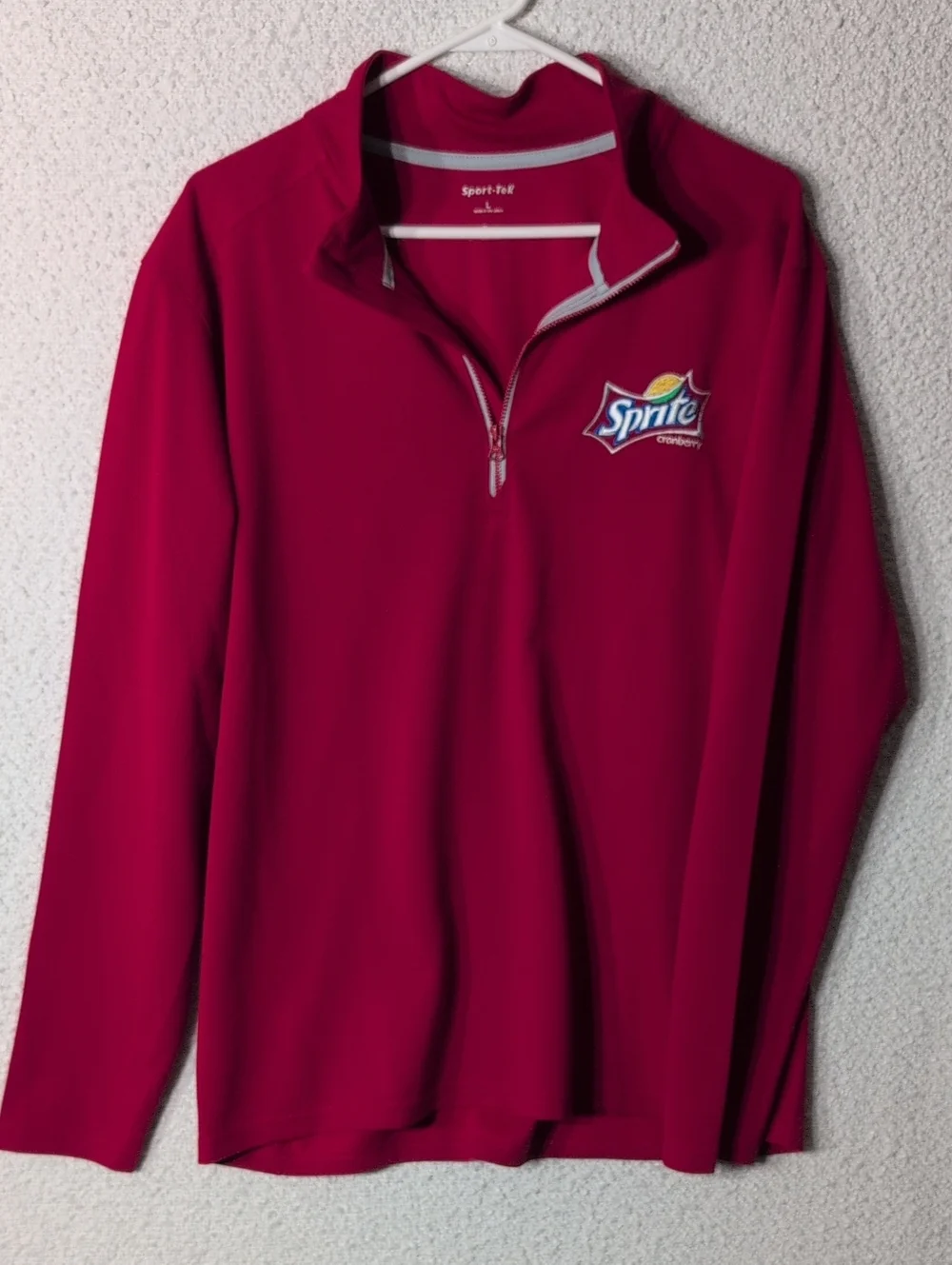 Sport-Tek Men’s Cranberry Sprite Quarter-Zip Pullover Large